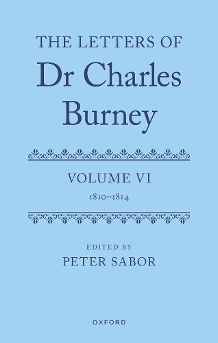 Cover image for The Letters of Dr Charles Burney