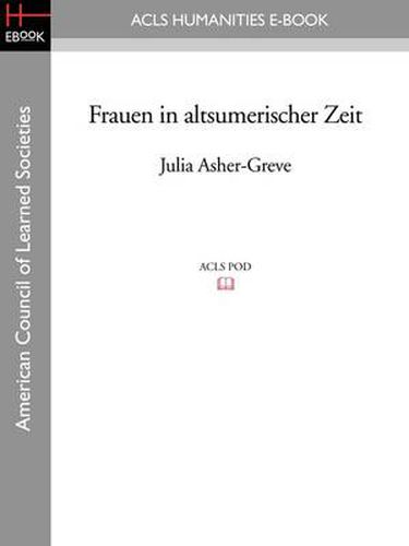 Cover image for Frauen in Altsumerischer Zeit