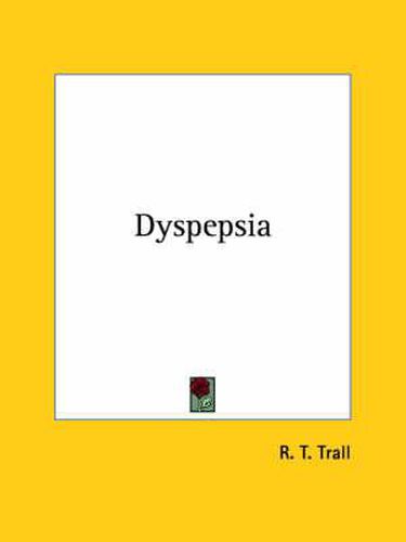 Cover image for Dyspepsia