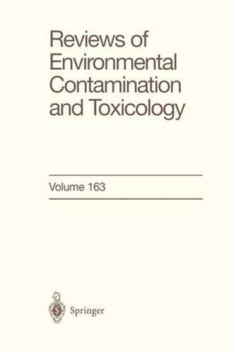 Cover image for Reviews of Environmental Contamination and Toxicology: Continuation of Residue Reviews