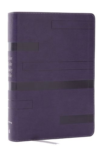 Cover image for Color Code Study Bible, Revealing God's Truth Color by Color (NIV, Purple Leathersoft, Red Letter, Comfort Print)