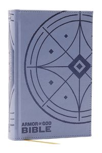 Cover image for NKJV Armor of God Bible, Blue/Gray Leathersoft (Children's Bible, Red Letter, Comfort Print, Holy Bible): New King James Version