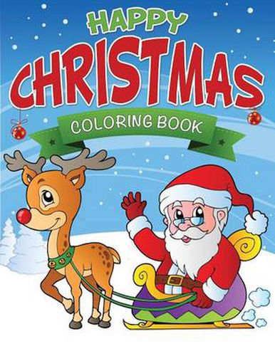 Cover image for Happy Christmas Coloring Book