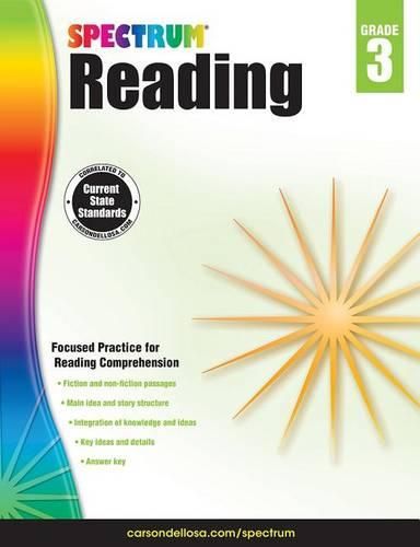 Cover image for Spectrum Reading Workbook, Grade 3