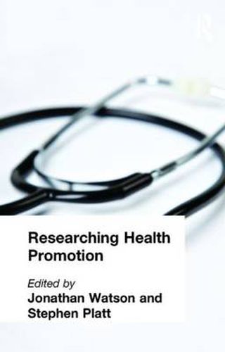 Cover image for Researching Health Promotion