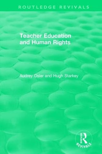 Cover image for Teacher Education and Human Rights