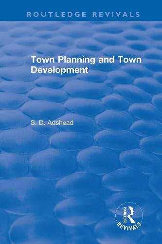 Cover image for Town Planning and Town Development
