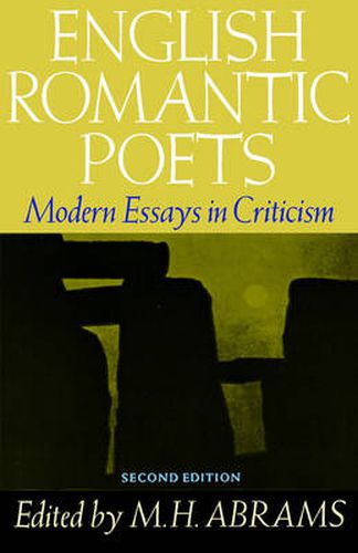 Cover image for English Romantic Poets: Modern Essays in Criticism