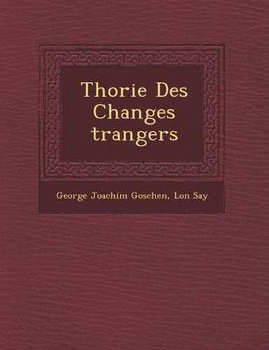 Cover image for Th Orie Des Changes Trangers