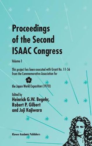 Proceedings of the Second ISAAC Congress: Volume 1: This project has been executed with Grant No. 11-56 from the Commemorative Association for the Japan World Exposition (1970)