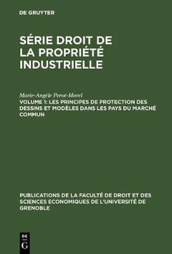 Les principes de protection des dessins et modeles dans les pays du Marche Commun