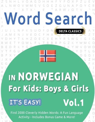 Cover image for Word Search in Norwegian for Kids