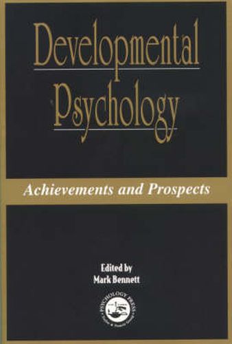 Cover image for Developmental Psychology: Achievements and Prospects