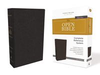 Cover image for The KJV, Open Bible, Leathersoft, Black, Red Letter, Comfort Print: Complete Reference System