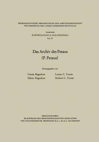 Cover image for Das Archiv Des Petaus: (P. Petaus)