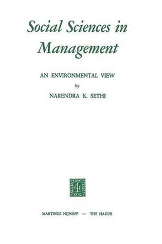 Cover image for Social Sciences in Management: An Environmental View