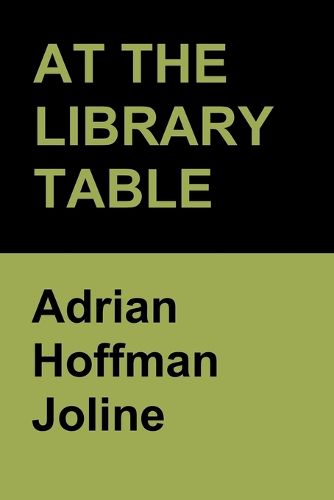 Cover image for At The Library Table
