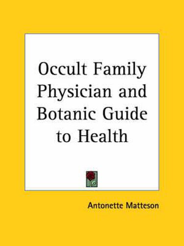 Cover image for Occult Family Physician