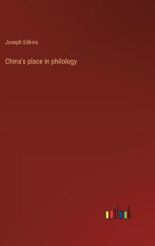 China's place in philology