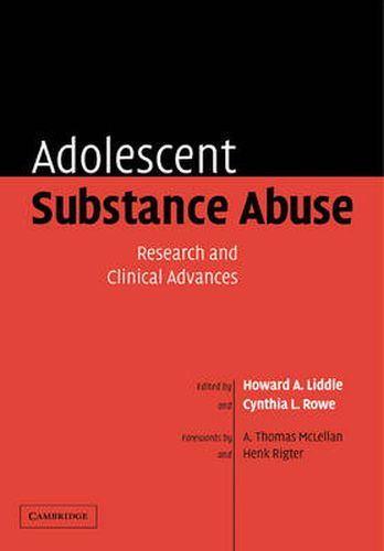 Cover image for Adolescent Substance Abuse: Research and Clinical Advances