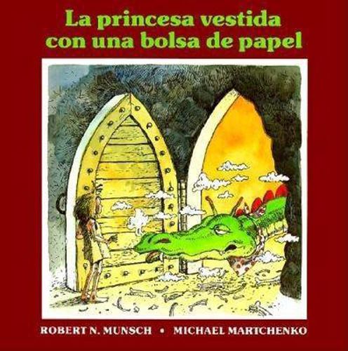 Cover image for La princesa vestida con una bolsa de paper