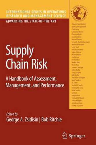 Supply Chain Risk: A Handbook of Assessment, Management, and Performance