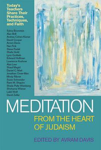 Cover image for Meditation from the Heart of Judaism: Today's Teachers Share Their Practices, Techniques, and Faith