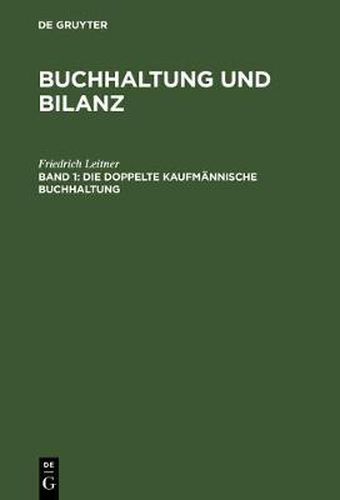 Cover image for Buchhaltung und Bilanz, Band 1, Die doppelte kaufmannische Buchhaltung