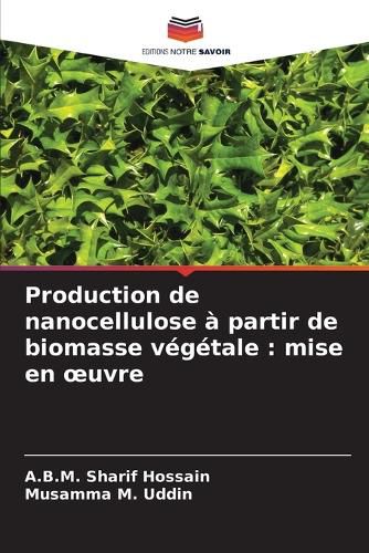 Cover image for Production de nanocellulose a partir de biomasse vegetale