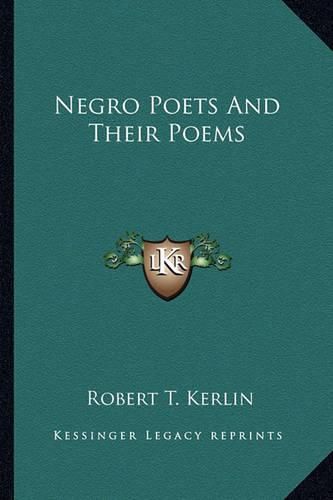 Cover image for Negro Poets and Their Poems