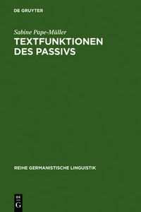 Cover image for Textfunktionen des Passivs