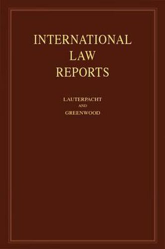 Cover image for International Law Reports: Volume 146