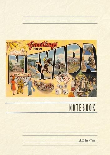 Cover image for Vintage Lined Notebook Greetings from Nevada