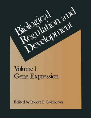 Cover image for Biological Regulation and Development: Gene Expression