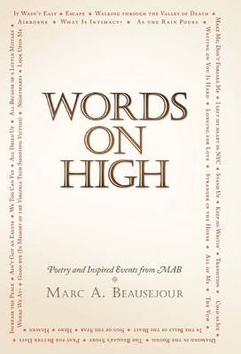 Cover image for Words On High: Poetry and Inspired Events from MAB