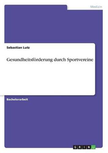 Cover image for Gesundheitsfoerderung durch Sportvereine
