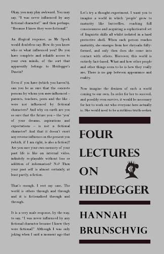 Cover image for Four Lectures on Heidegger