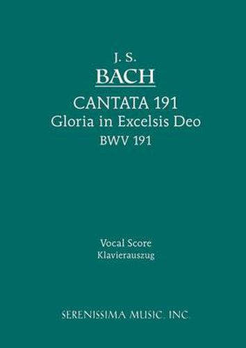 Cover image for Gloria in Excelsis Deo, BWV 191: Vocal score