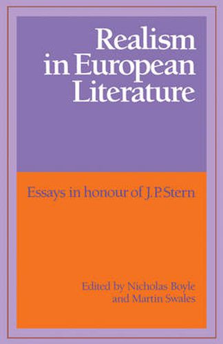 Cover image for Realism in European Literature: Essays in Honour of J. P. Stern