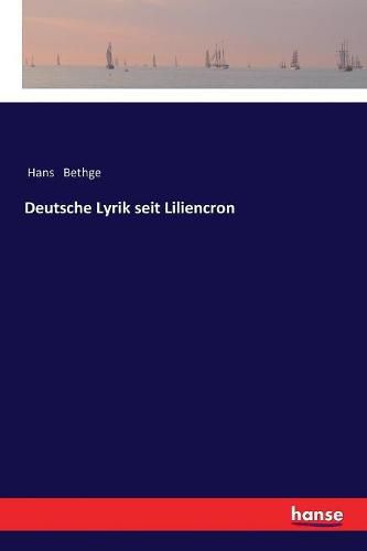 Cover image for Deutsche Lyrik seit Liliencron