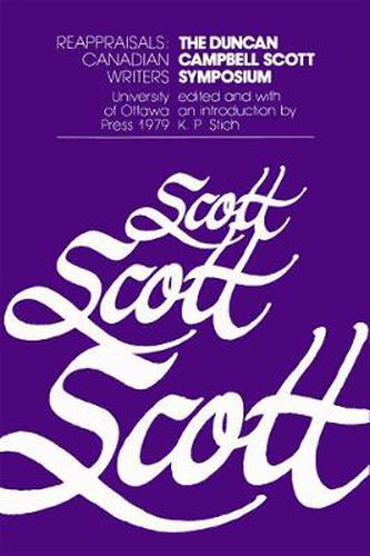 Cover image for The Duncan Campbell Scott Symposium