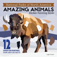 Cover image for National Parks of North America Amazing Animals Sticker Painting Book