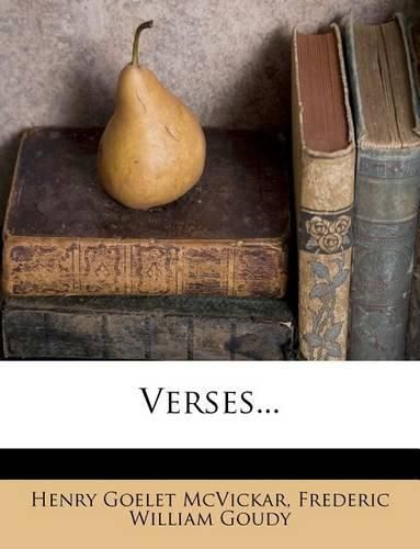 Cover image for Verses...