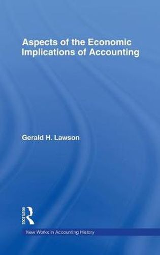 Cover image for Aspects of the Economic Implications of Accounting