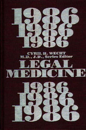 Cover image for Legal Medicine 1986