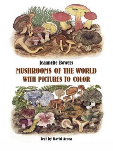 Cover image for Mushrooms of the World with Pictures to Color