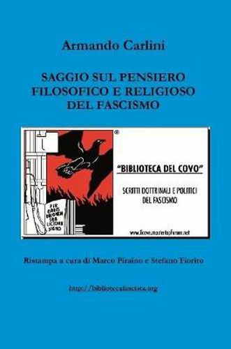 Cover image for Saggio sul pensiero filosofico e religioso del Fascismo