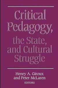 Cover image for Critical Pedagogy, the State, and Cultural Struggle