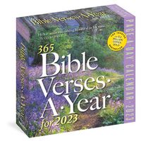 Cover image for 365 Bible Verses-A-Year Page-A-Day 2023