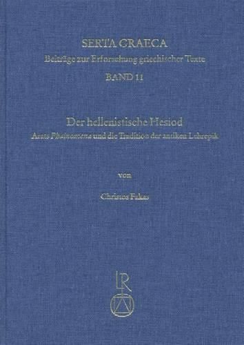 Cover image for Der Hellenistische Hesiod: Arats Phainomena Und Die Tradition Des Didaktischen Epos